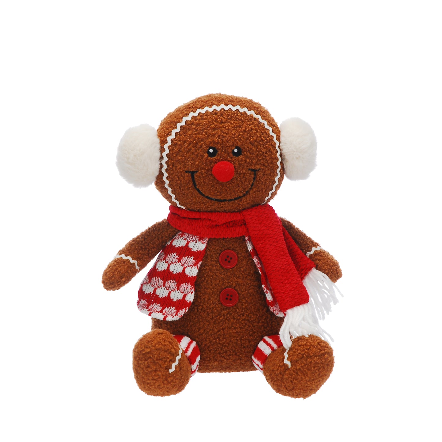 Sitting Fabric Gingerbread Man Christmas Decoration