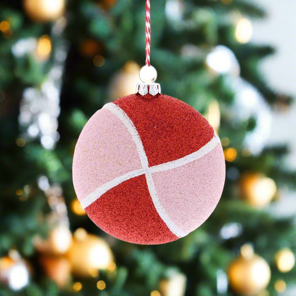 Pink and Red Round Sweet Hanging Christmas Decoration