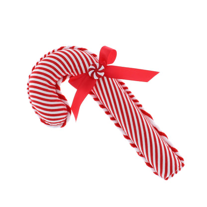 Red and White Stripe Candy Cane Christmas Decoration 26cm