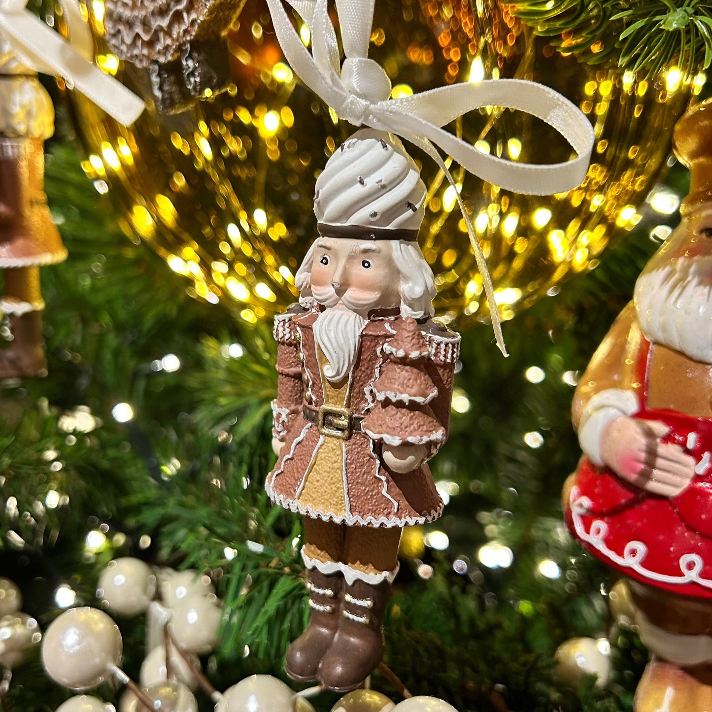 Gingerbread Nutcracker Hanging Christmas Tree Decoration