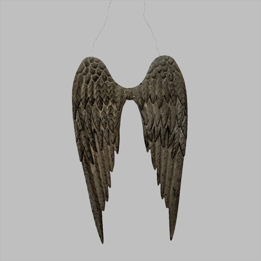 Large Metal Angel Wings Christmas Hanging Decoration