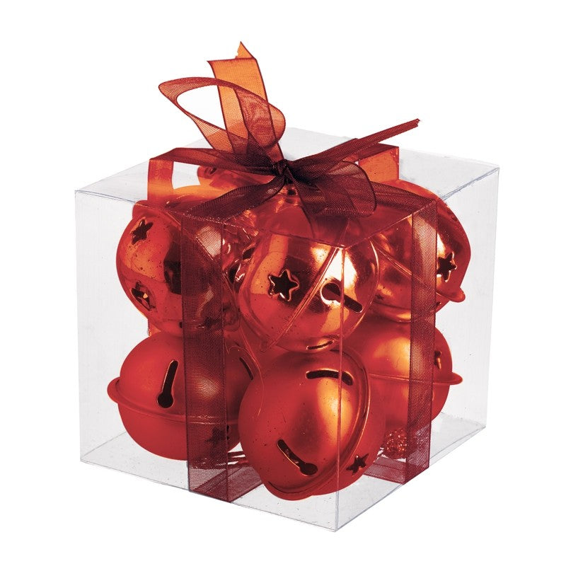 Red Christmas Bells Set