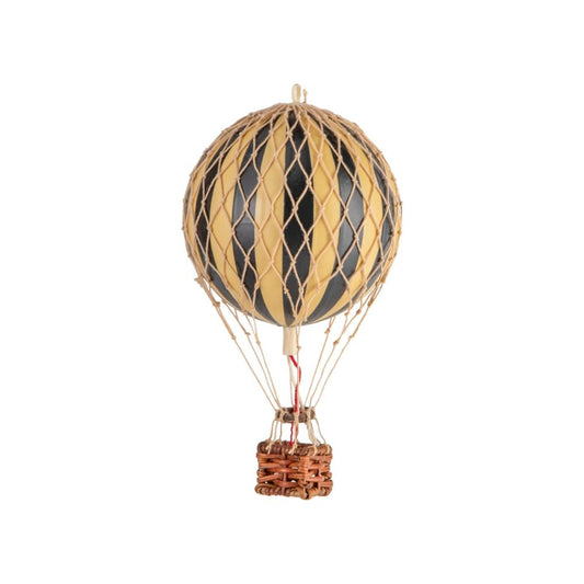 Floating the Skies Black Stripe Hot Air Balloon Decoration