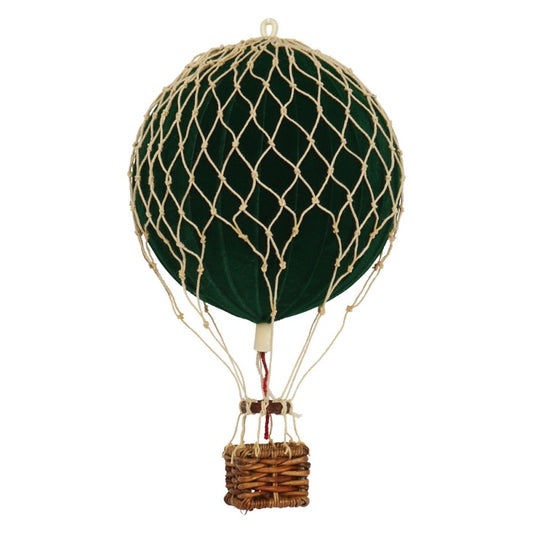 Floating the Skies Velvet Green Hot Air Balloon Decoration