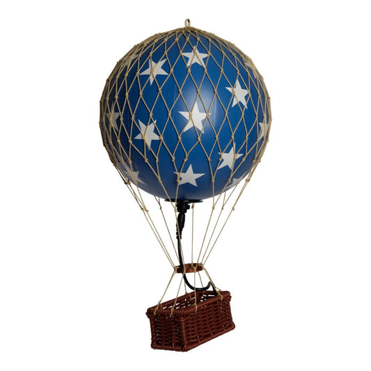 Blue Stars LED Hot Air Balloon Decoration