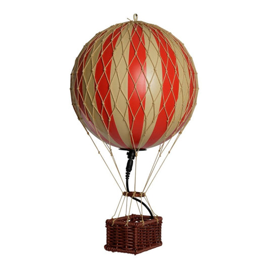 Red Stripe LED Hot Air Balloon Decoration