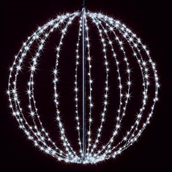 White LED Ultrabrights Sphere Christmas Light 40cm