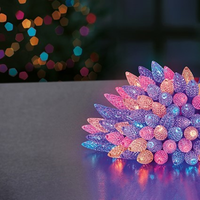 Premier 150 Rainbow LED Christmas Pinecone Lights