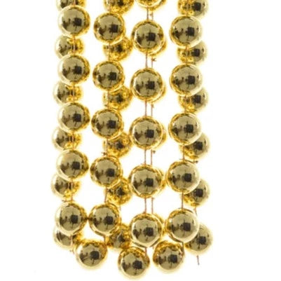 Gold Large Bead Christmas Garland 270cm