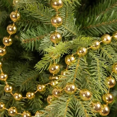 Gold Large Bead Christmas Garland 270cm