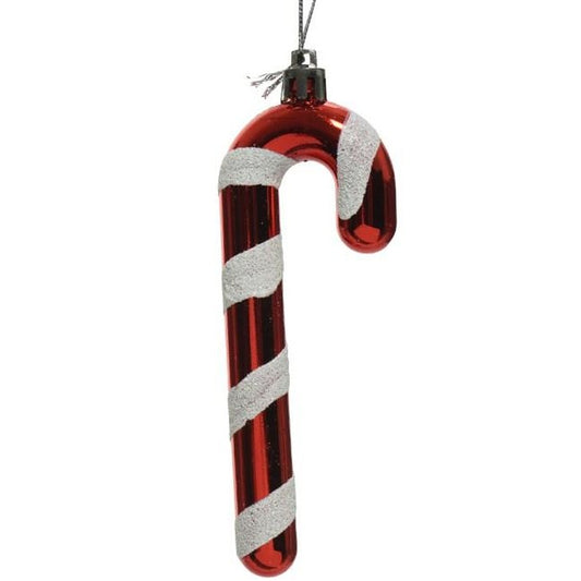 Set of 10 Candy Cane Shatterproof Hanging Decoration