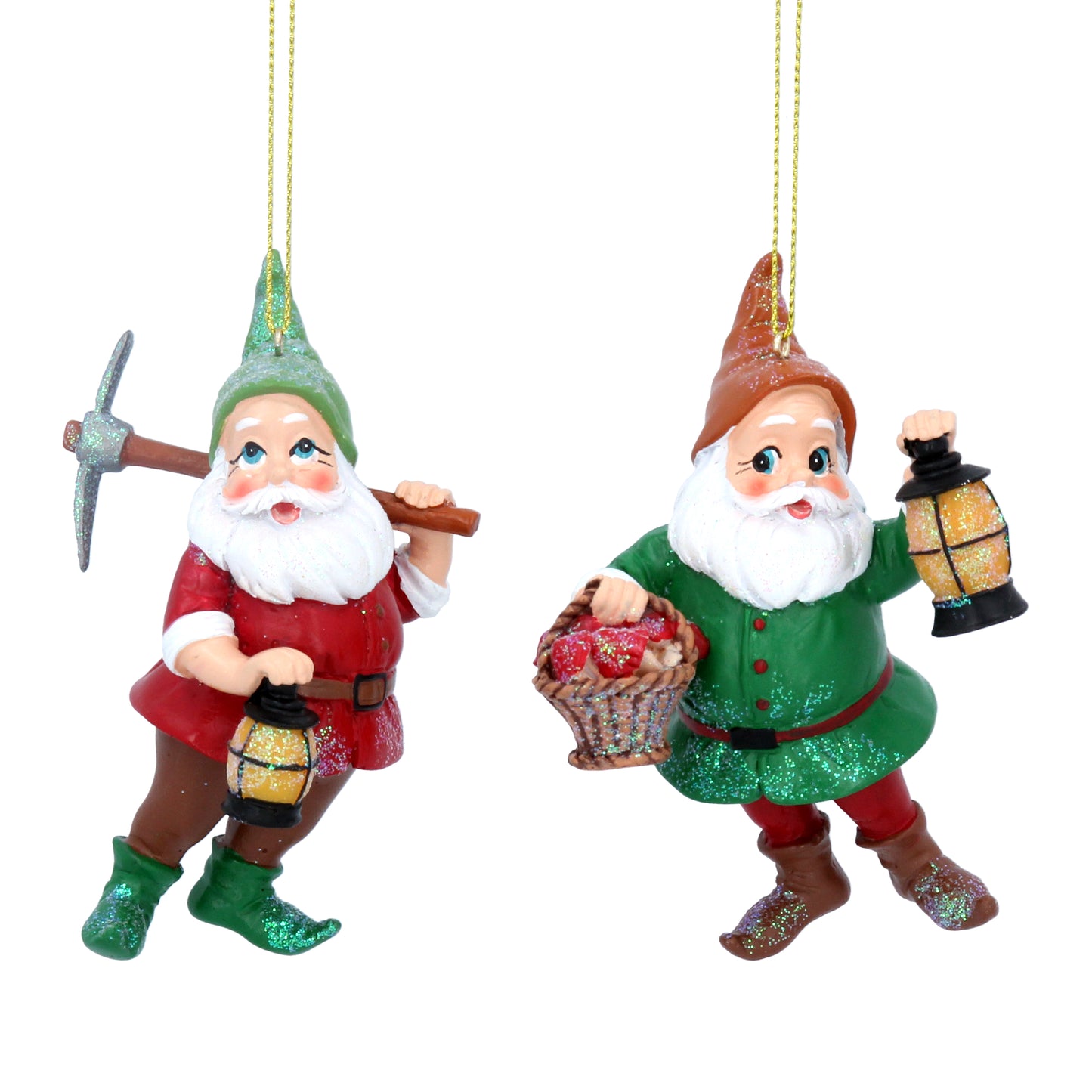 Gisela Graham Resin Dwarves Hanging Decoration