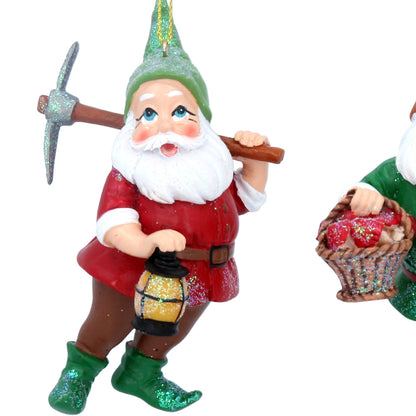 Gisela Graham Resin Dwarves Hanging Decoration