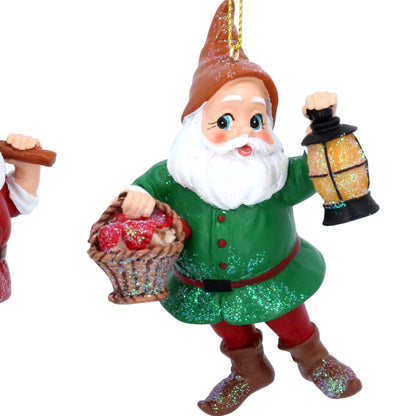 Gisela Graham Resin Dwarves Hanging Decoration