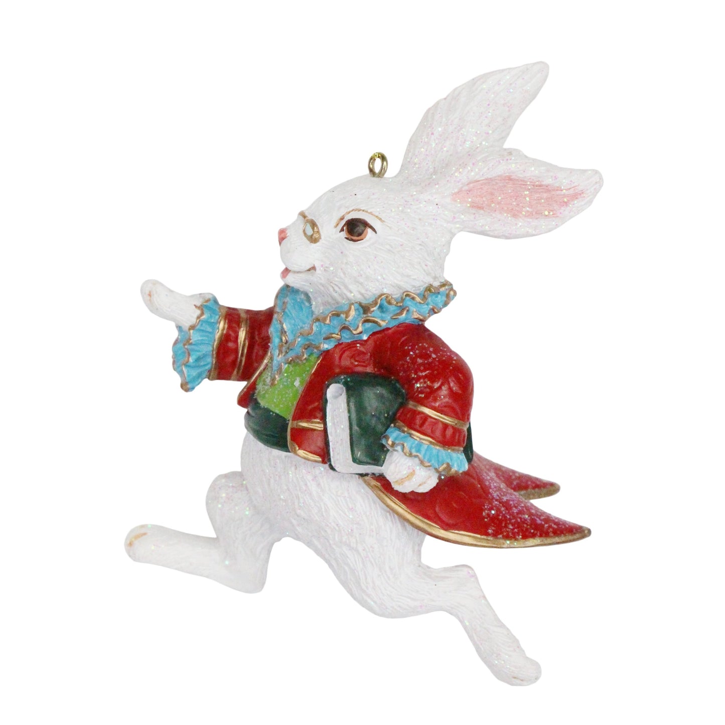 White Rabbit Hanging Christmas Tree Decoration