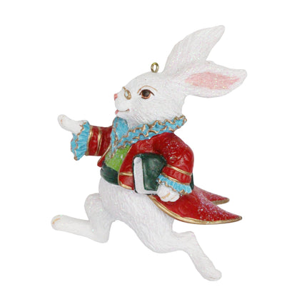 White Rabbit Hanging Christmas Tree Decoration