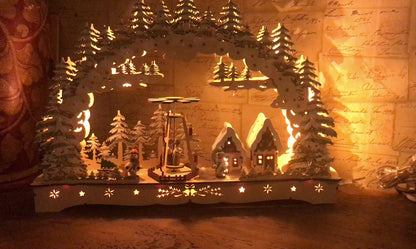 Konstsmide Wooden Christmas Silhouette Decoration