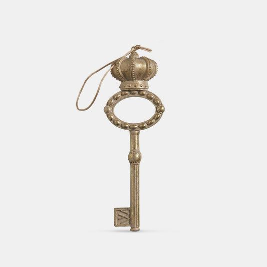 Gold Crown Christmas Key Decoration