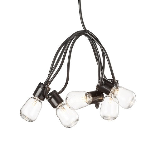 Konstsmide 20 Oval Clear Bulb Christmas Festoon Lights