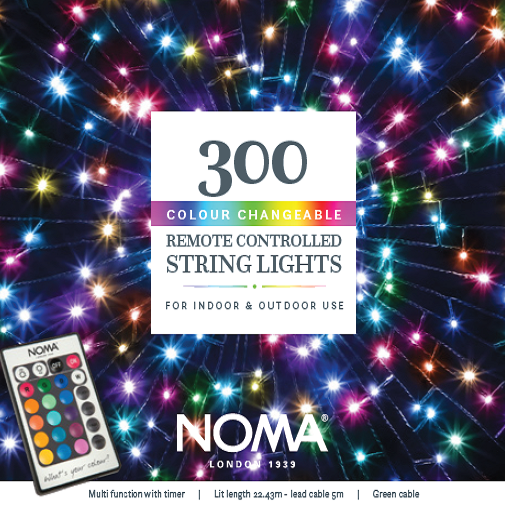 300 Colour Changeable String Lights Remote Controlled