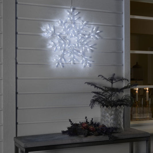 Konstsmide Acrylic Snowflake White Christmas LED Light