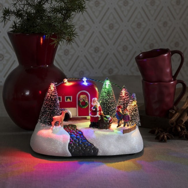 Christmas Caravan Scene Decoration