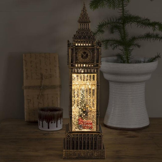 Big Ben Christmas London Scene Water Lantern