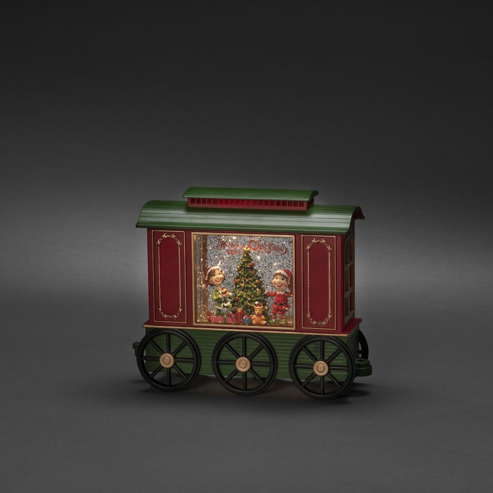 Christmas Train Carriage Water Spinner Lantern