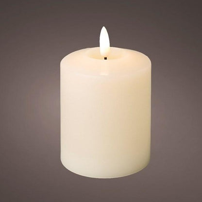 Cream Church Candle LED Wick 11.5cm