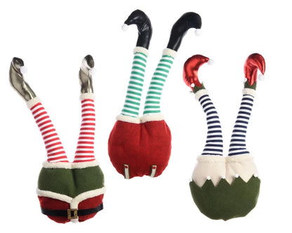 Santa's Helpers Legs Christmas Tree Decoration