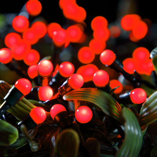 Noma 100 Red Berry Battery Lights