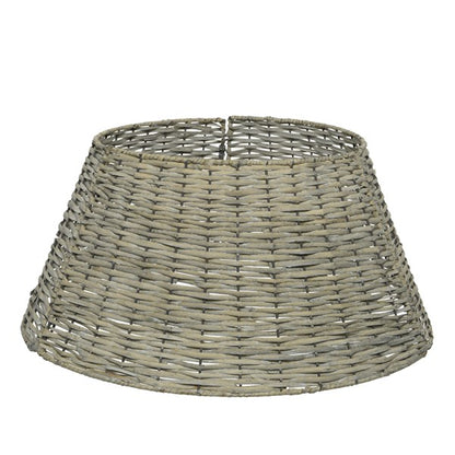 Grey Willow Wicker Collapsible Christmas Tree Skirt 70cm