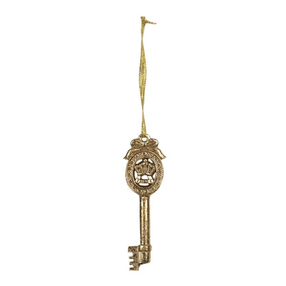 Golden Christmas Key Decoration