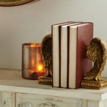 Golden Angel Wing Bookends