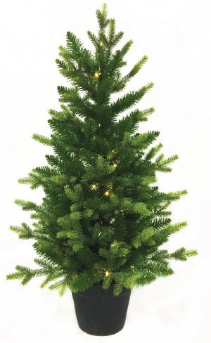 3ft St Moritz Fir Pre-lit Christmas Tree Battery Operated