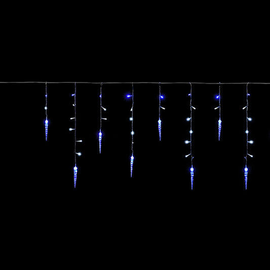 240 Ice Stick Icicle Lights with White and Blue LEDs