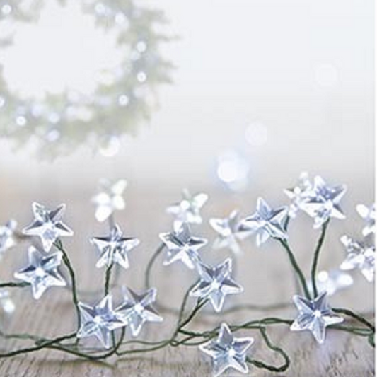 Premier 80 Microbrights White Star Christmas Cluster Lights