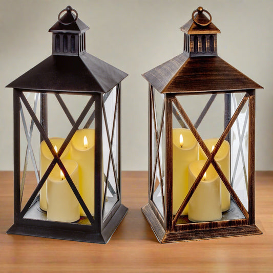 Flickabright 3 Candles Christmas Lantern