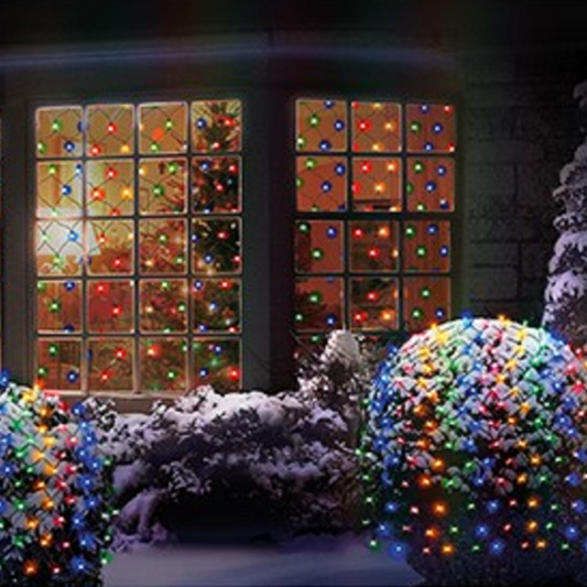 Premier 1.7m x 1.2m Multi Colour Net Christmas Lights