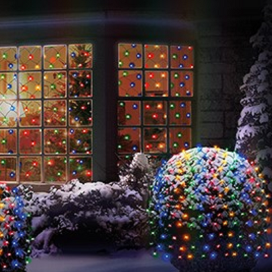 Premier 3.5m x 1.2m Multi Colour Net Lights