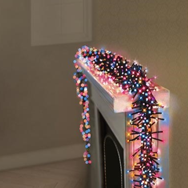 Premier 720 LED Cluster Brights Rainbow Christmas Lights