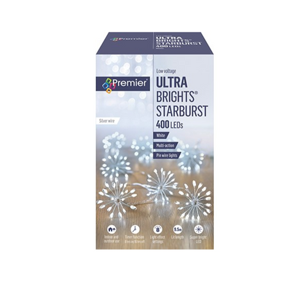Premier 20 Ultrabrights White Starburst String Lights