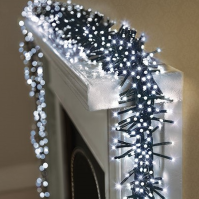 Premier 3000 Cluster Brights LED Christmas Lights White