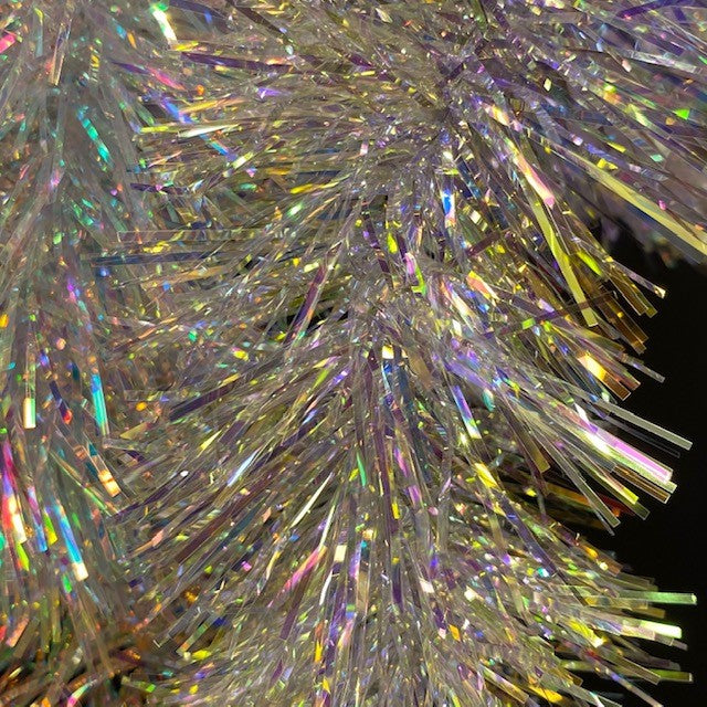 200cm x 7.5cm Iridescent Christmas Tinsel