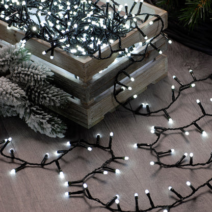 Festive 760 White Glow Worm Lights