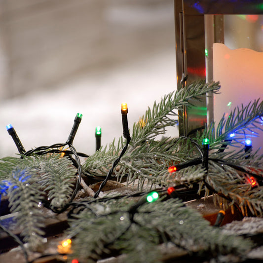 Festive 100 Multi Colour Battery Operated String Lights