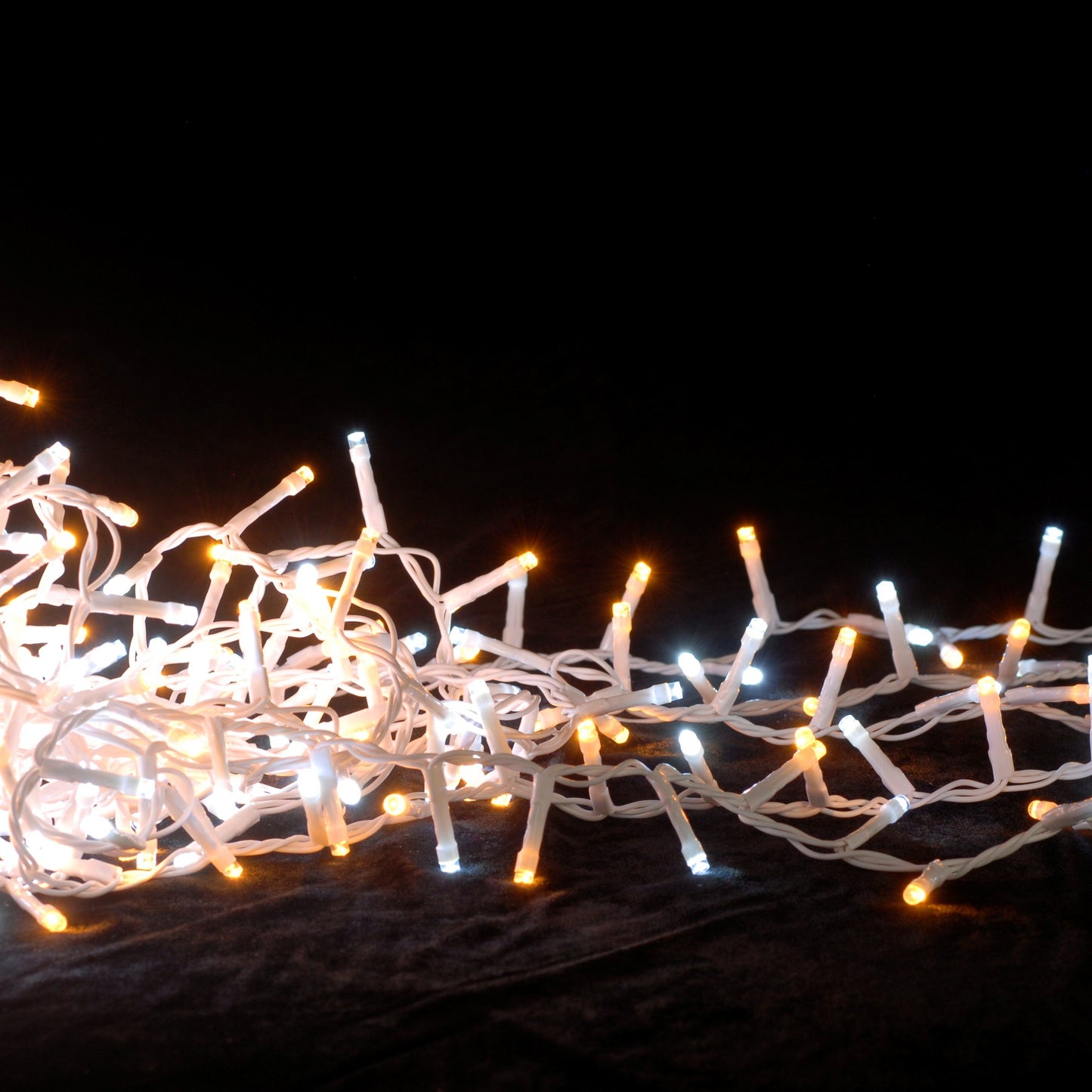 Festive 300 White and Warm White Firefly Lights Clear Cable