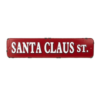 Santa Claus St. Christmas Sign