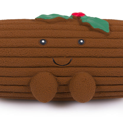 Latex Christmas Yule Log Dog Toy