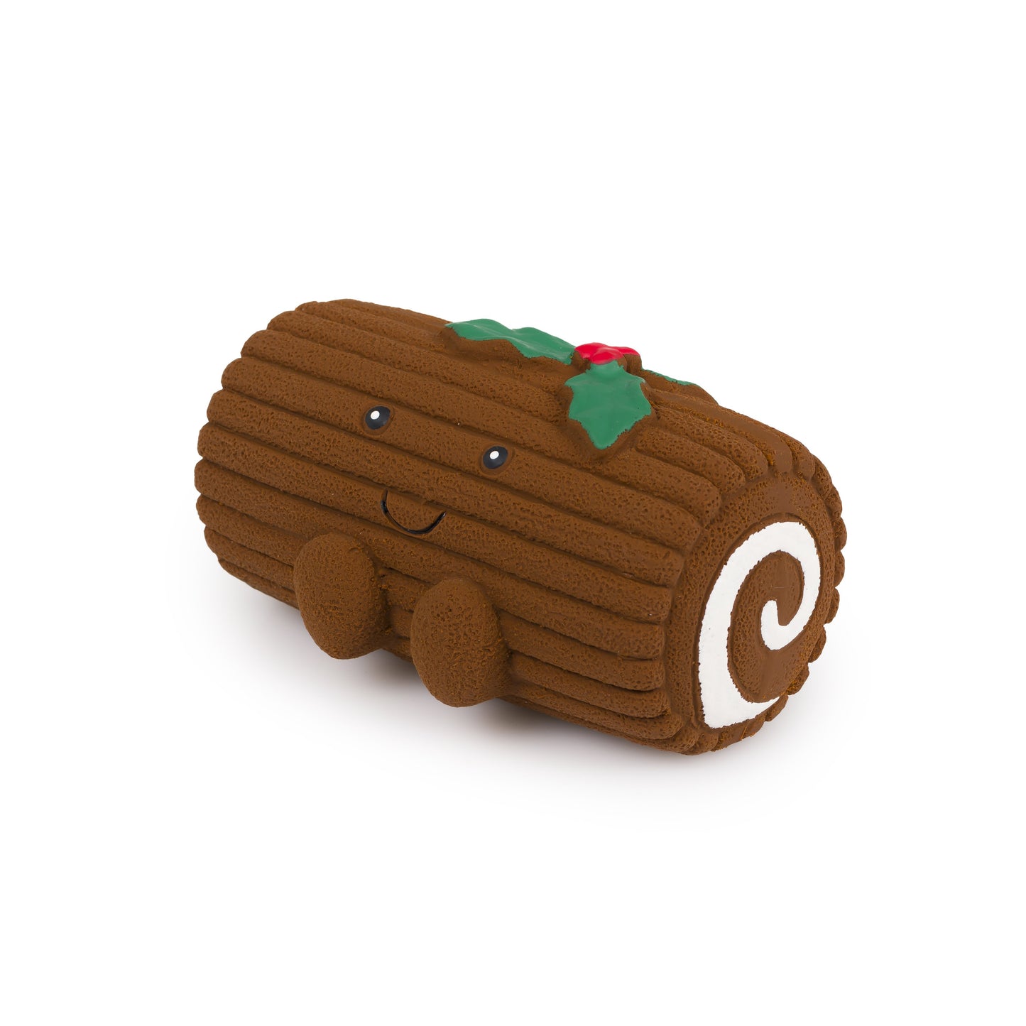 Latex Christmas Yule Log Dog Toy